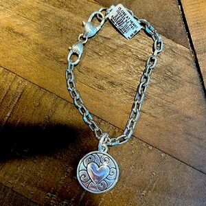 Brighton Silver bracelet with charm